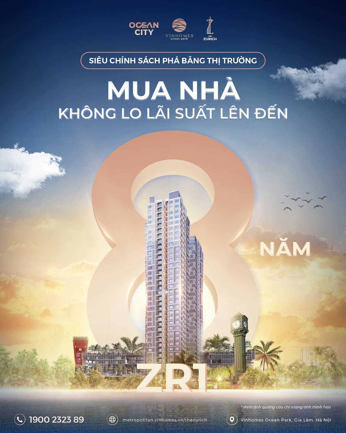 “Mua nhà không lo lãi suất lên đến 8 năm” là siêu chính sách giúp khách hàng dễ dàng sở hữu căn hộ cao cấp ZR1 và góp phần phá băng thị trường bất động sản sau hơn 1 năm trầm lắng.