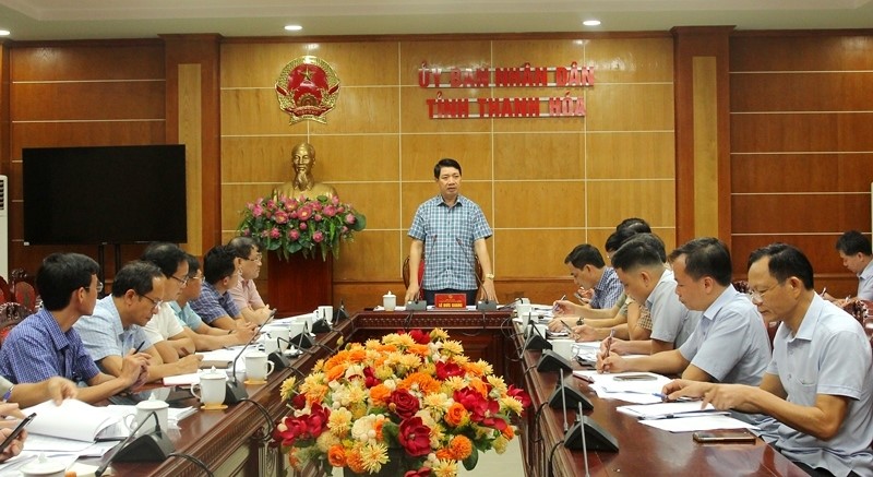 Phó Chủ tịch UBND tỉnh Thanh Hóa Lê Đức Giang họp bàn về phương án giải quyết những khó khăn, vướng mắc của dự án này