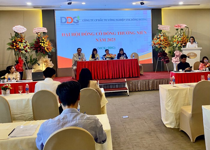 DDG tổ chức đại hội cổ đông bất thường. 