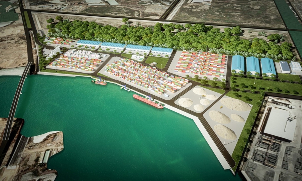 ICD Phú Mỹ đi vào hoạt động với năng lực thông qua 300.000 - 400.000 TEUs/năm. Ảnh: Cty Portcoast VN.