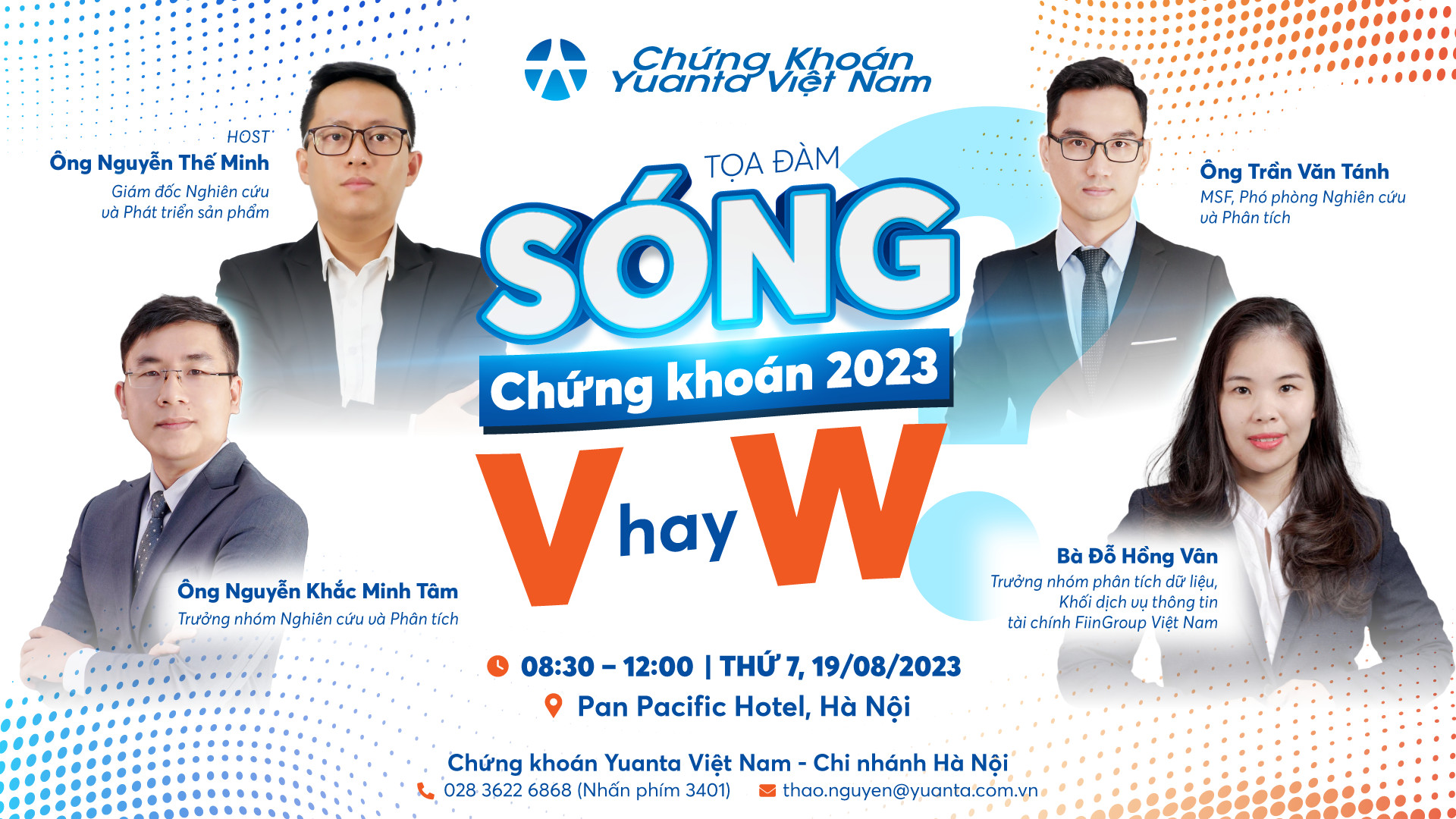 Tọa đàm "Sóng Chứng Khoán 2023: V hay W?" do Chứng khoán Yuanta Việt Nam tổ chức.