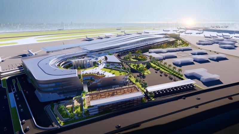 An artist’s impression of the T3 passenger terminal at Tan Son Nhat International Airport in HCMC. Photo: ACV
