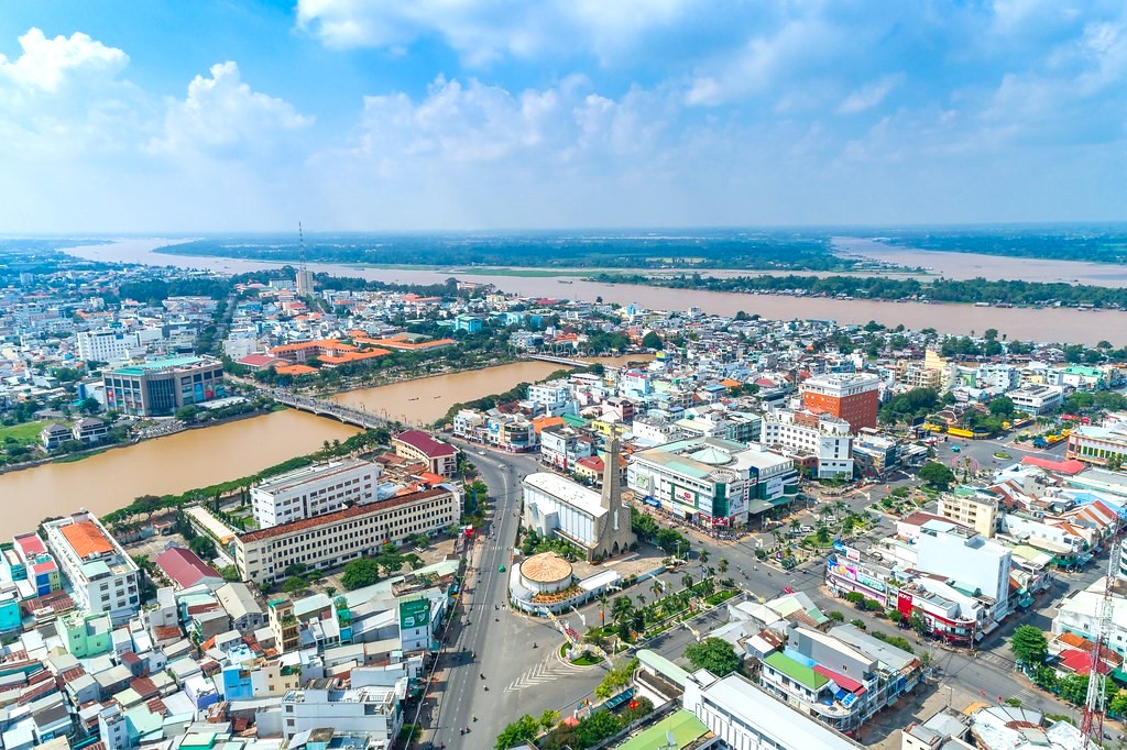Một góc TP.Long Xuyên, tỉnh An Giang.