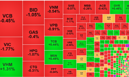 Thanh khoản tụt mạnh, khối ngoại tiếp tục xả lớn, cổ phiếu nhỏ ngược sóng