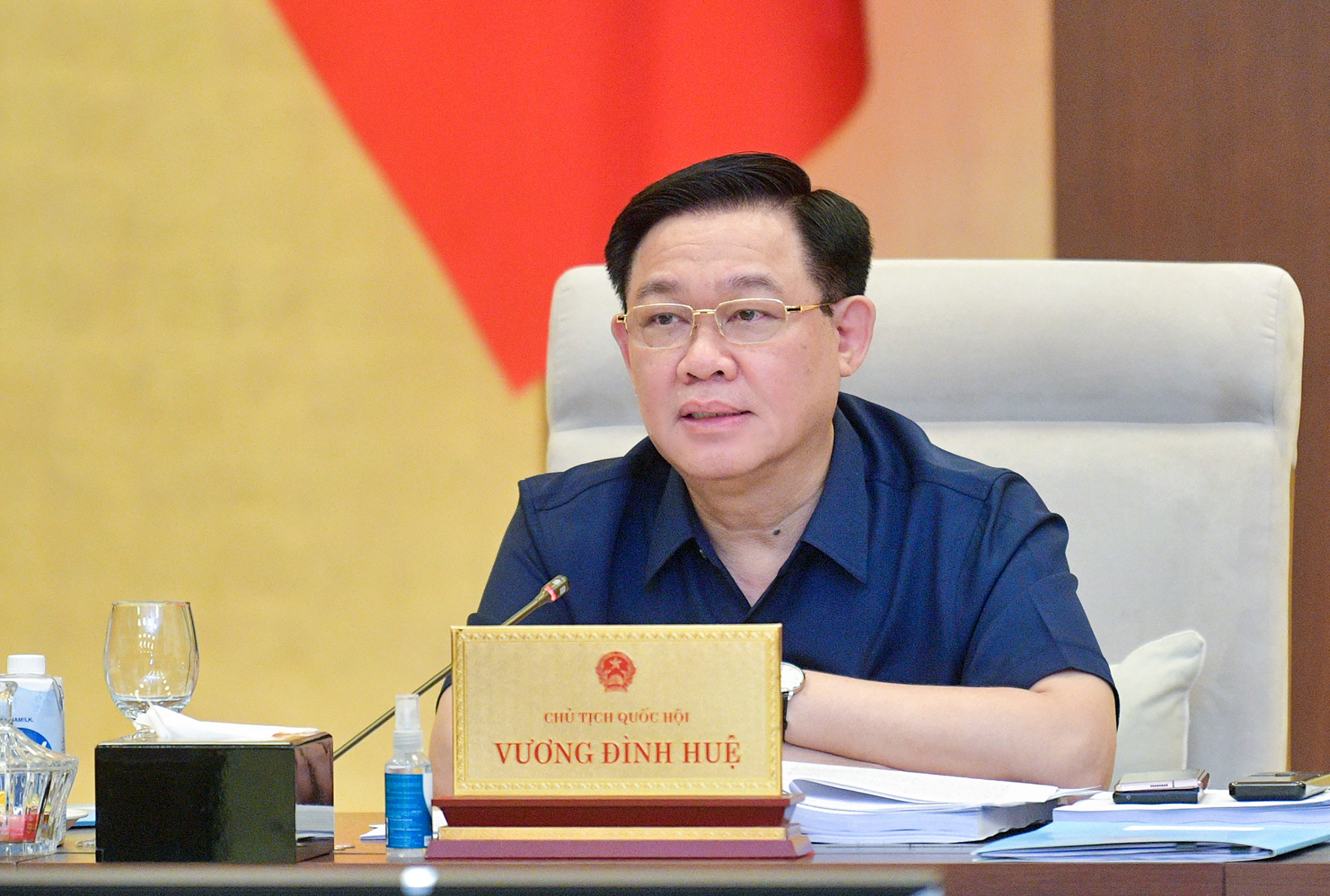 Chủ tịch Quốc hội Vương Đình Huệ.