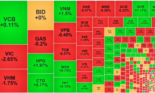 Tiền ào ạt đổ vào cổ phiếu chứng khoán, VN-Index mất điểm vì VIC, VHM