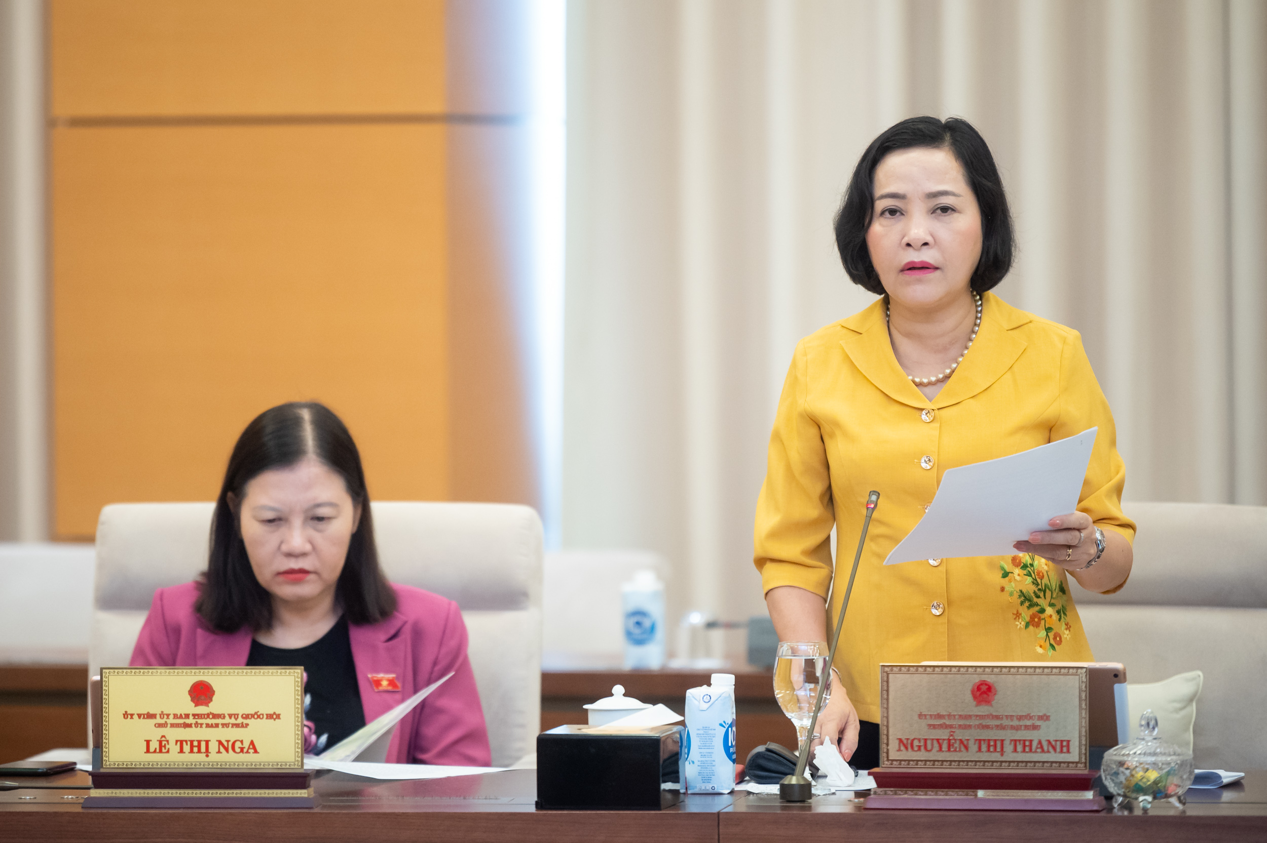 Trưởng Ban Công tác đại biểu Nguyễn Thị Thanh. Ảnh - Quochoi.vn.