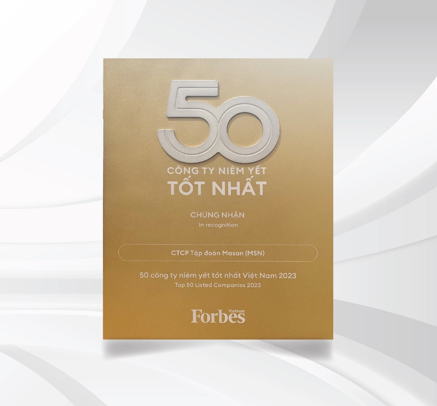 Masan Group được vinh danh Top 50 công ty niêm yết tốt nhất Việt Nam.