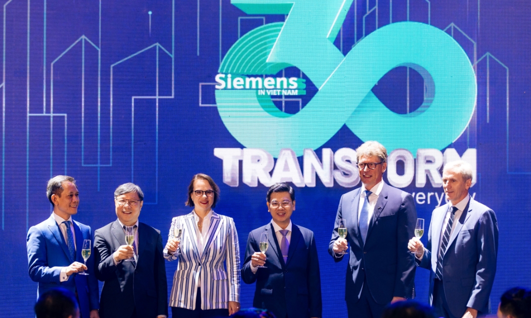 Siemens kỷ niệm 30 năm thành lập tại Việt Nam tối 16/8.