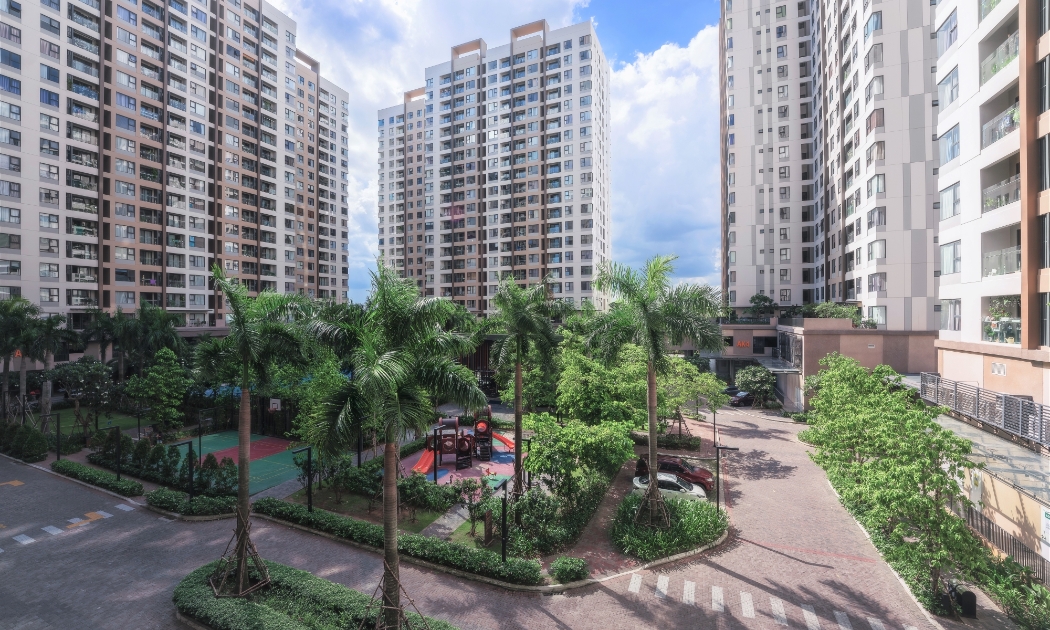 Hình ảnh thực tế tại Akari City giai đoạn 1.