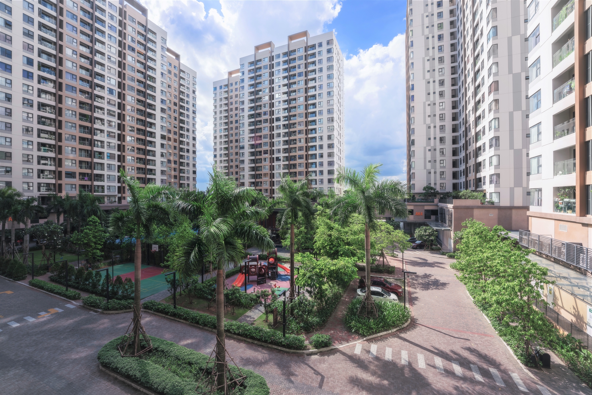 Hình ảnh thực tế tại Akari City giai đoạn 1.