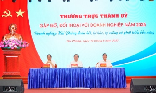 Hải Phòng gặp gỡ, đối thoại với doanh nghiệp  