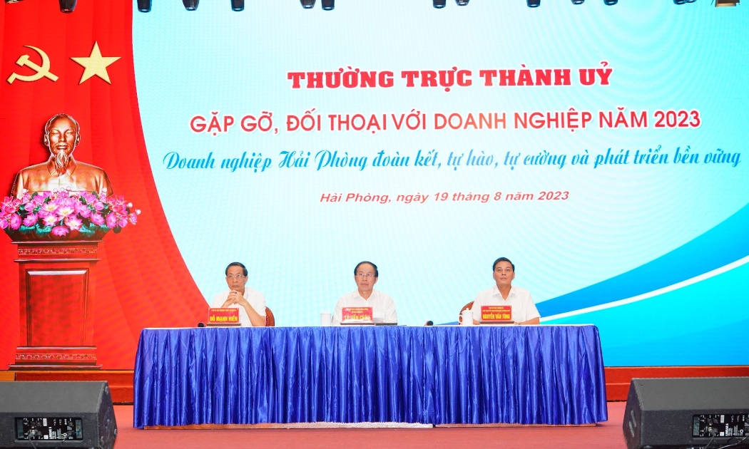 Thành ủy Hải Phòng đối thoại với doanh nghiệp