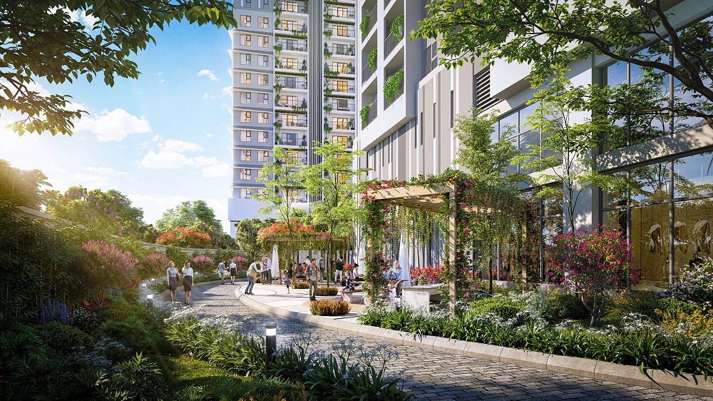 Chủ đầu tư ưu tiên cây xanh tại những không gian sinh hoạt chung.