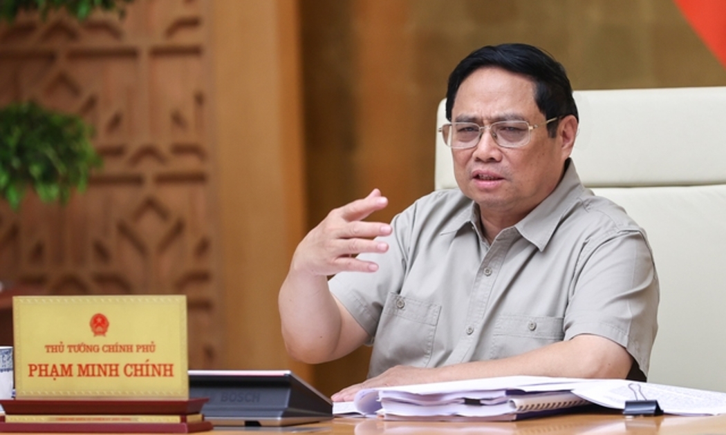 Thủ tướng lưu ý 8 nội dung cần bảo đảm tiến độ, nâng cao chất lượng xây dựng thể chế. Ảnh: VGP.