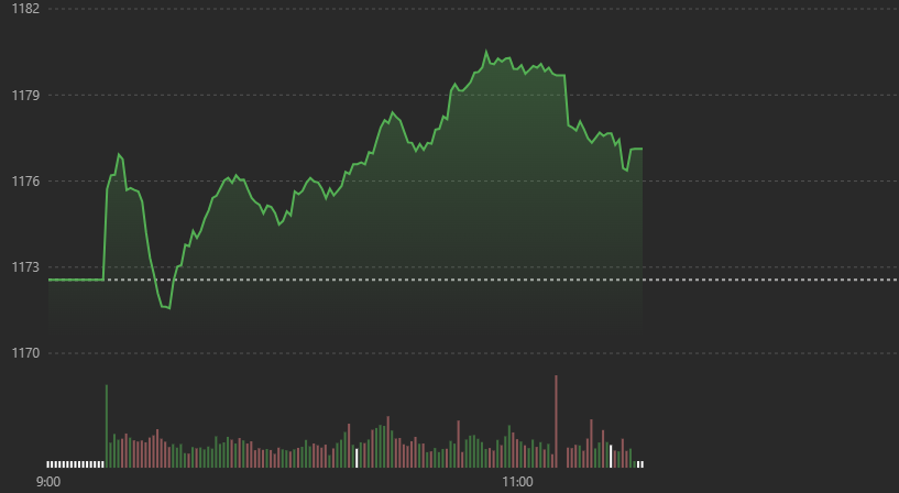VN-Index dao động hẹp sáng nay.