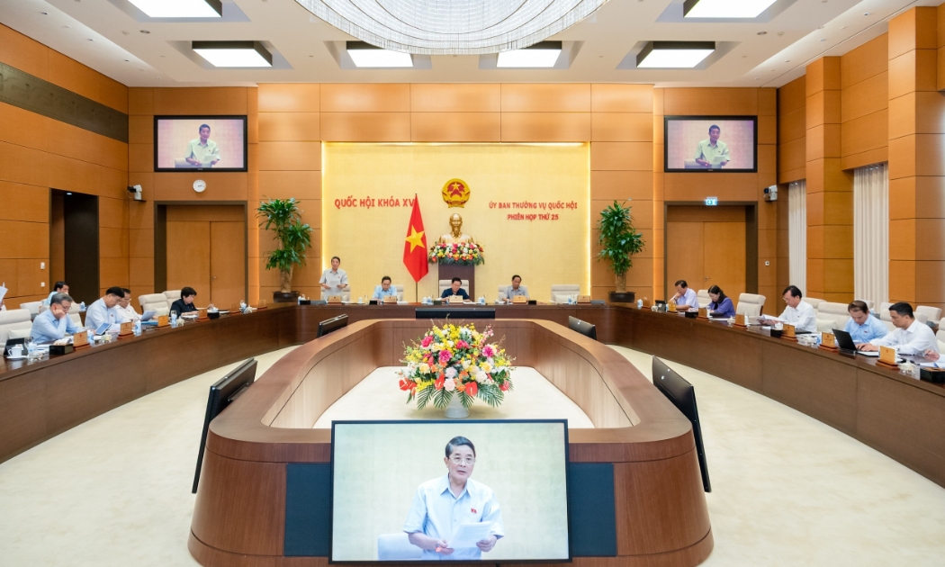 Toàn cảnh Phiên họp thứ 25. Ảnh: Quốc hội