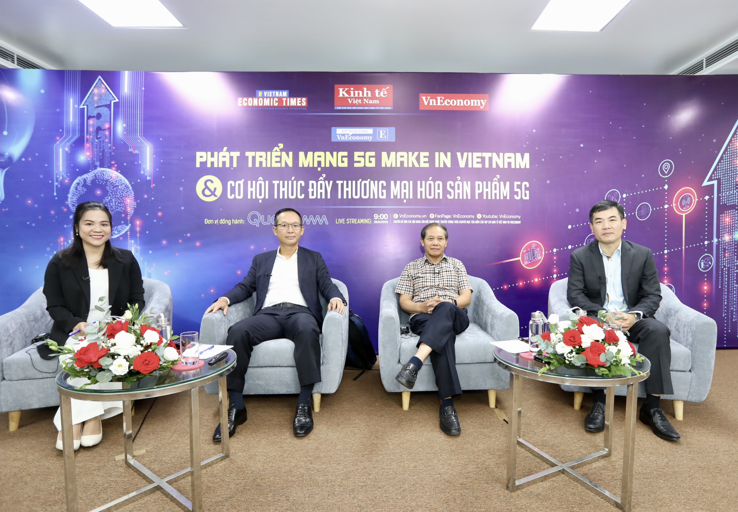 Đối thoại “Phát triển mạng 5G make in Việt Nam và cơ hội thúc đẩy thương mại hóa 5G”. ẢNh: Việt Dũng.
