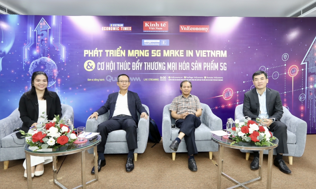 Đối thoại “Phát triển mạng 5G make in Việt Nam và cơ hội thúc đẩy thương mại hóa 5G”. ẢNh: Việt Dũng.