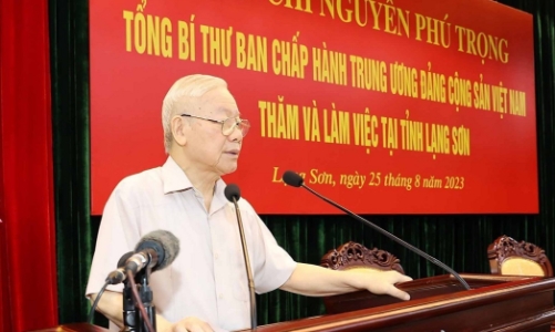 Tổng Bí thư: Lạng Sơn là “phên giậu quốc gia” về quốc phòng, an ninh và kinh tế