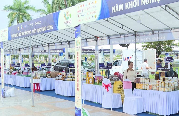 Startup products on show at Techfest Quang Nam. Photo: nhandan.com.vn