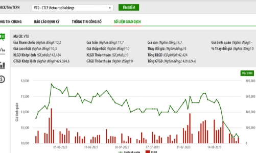 Mua vượt ngưỡng làm cổ đông lớn của Vietourist không báo cáo, một cổ đông tại Hà Nội bị phạt tiền