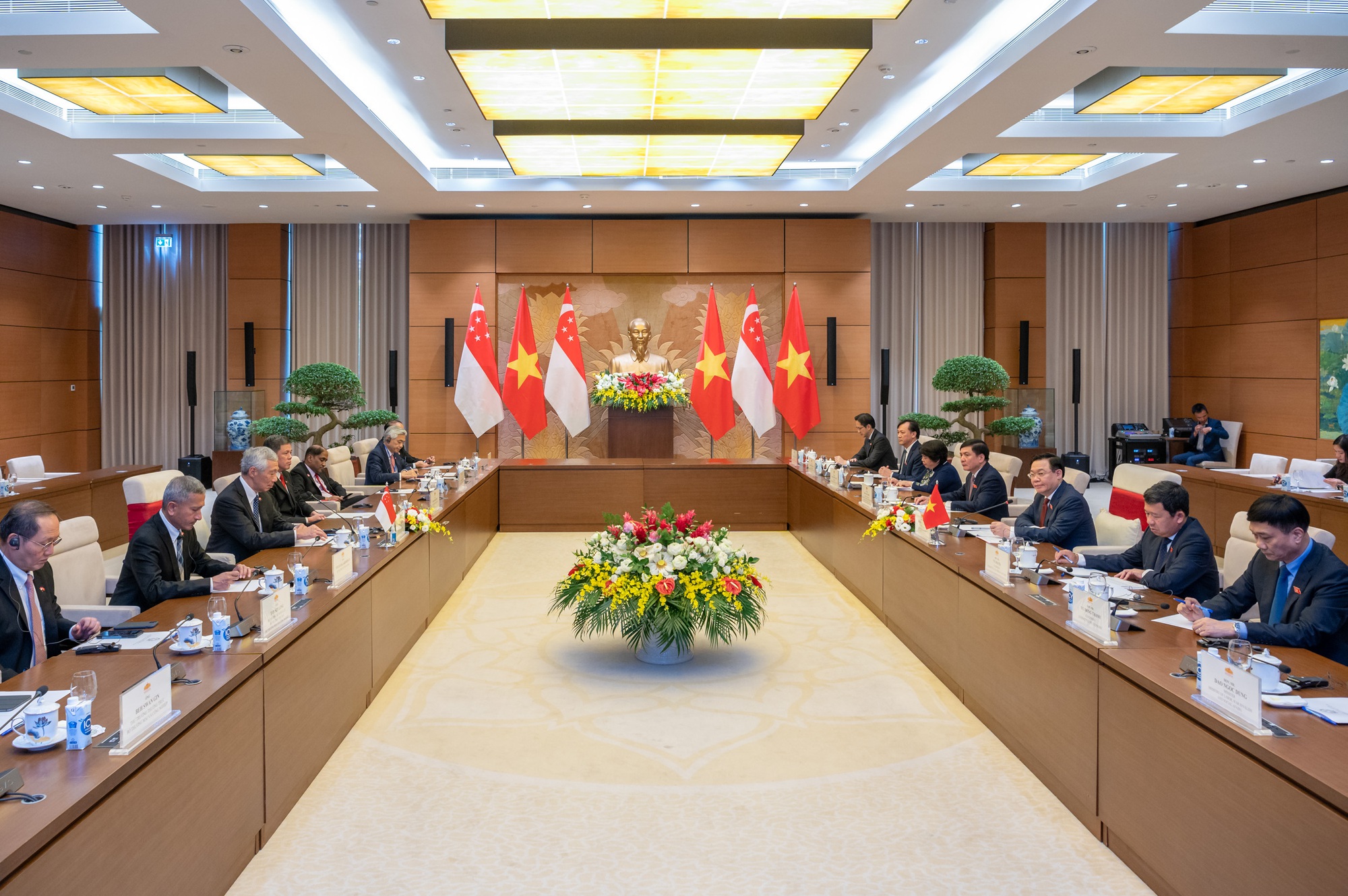 To&agrave;n cảnh buổi hội kiến. Ảnh: Quochoi.vn