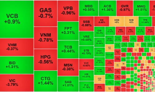 Dòng tiền thận trọng trước kỳ nghỉ dài, VIC phá đáy kéo tụt chỉ số
