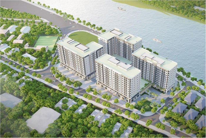 Phối cảnh dự án Nhà ở xã hội khu bờ tả sông Hồng, Lào Cai