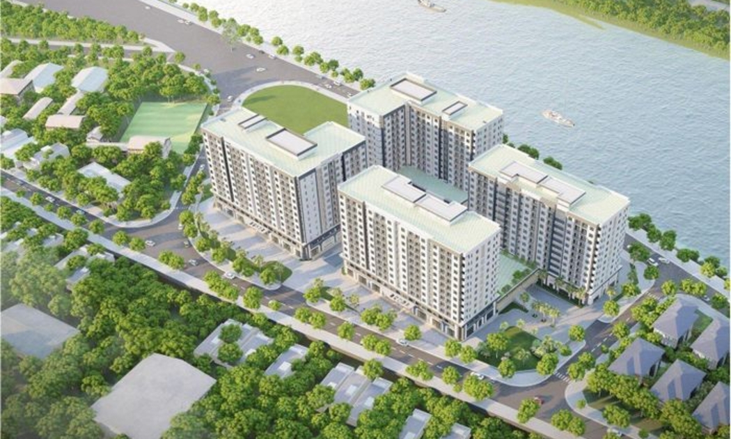 Phối cảnh dự án Nhà ở xã hội khu bờ tả sông Hồng, Lào Cai