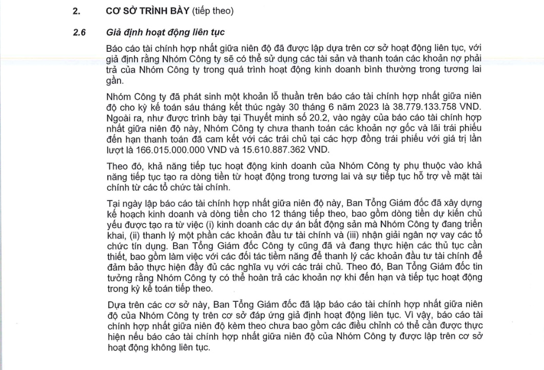 Thuyết minh 2.6 của DRH.