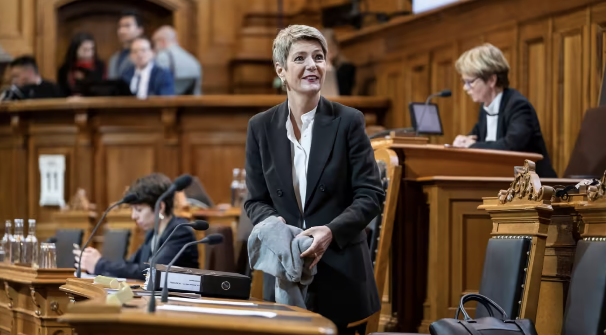 Bộ trưởng Bộ Tài chính Thuỵ Sỹ Karin Keller-Sutter - Ảnh: AP/FT.