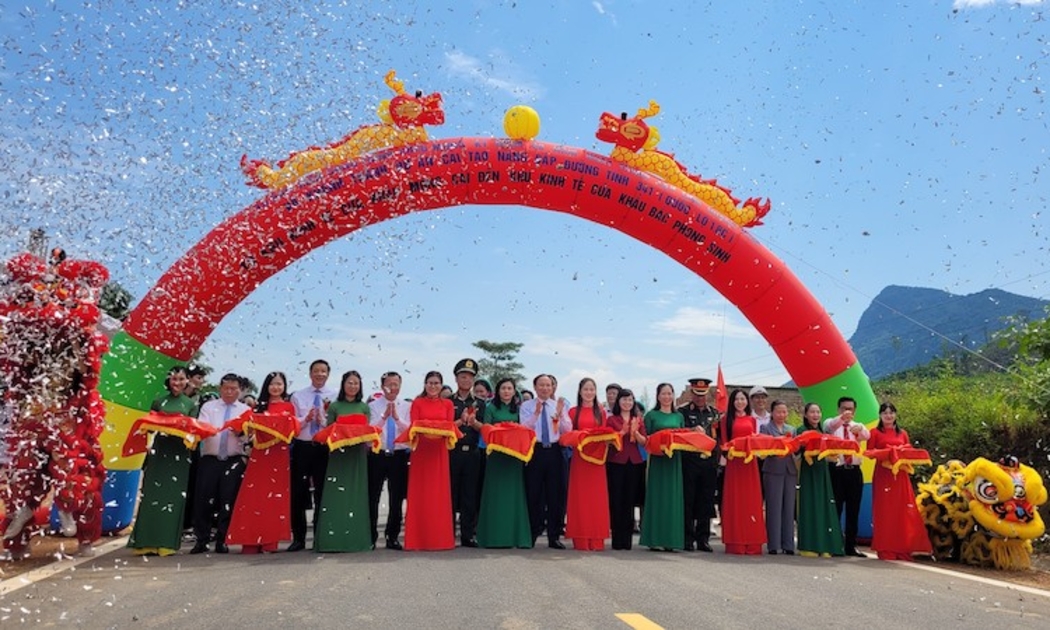 Dự án cải tạo, nâng cấp đường tỉnh 341 chính thức được khánh thành toàn dự án vào 1/9/2023.