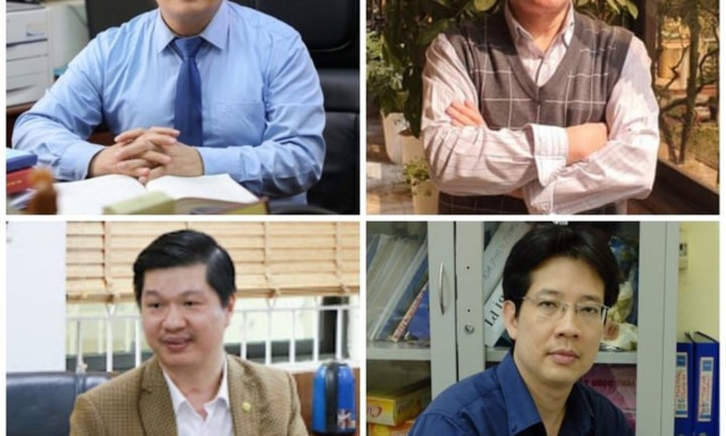 Từ trái qua: GS.TSKH Nguyễn Đình Đức, GS.TS Phạm Hùng Việt, PGS.TS Lê Hoàng Sơn và PGS.TS Từ Bình Minh. (Ảnh: Đại học Quốc gia).