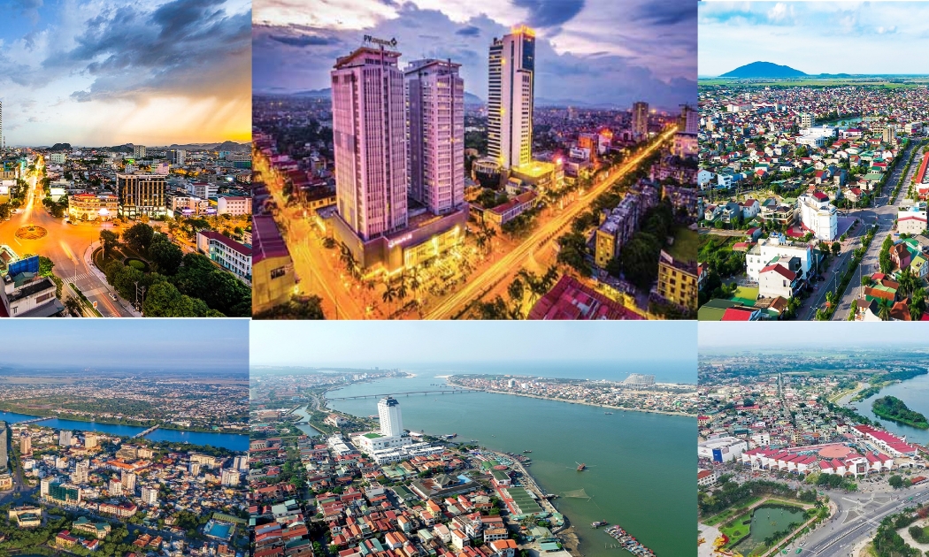 6 thành phố trung tâm của các tỉnh Thanh Hóa, Nghệ An, Hà Tĩnh, Quảng Bình, Quảng Trị, Thừa Thiên Huế