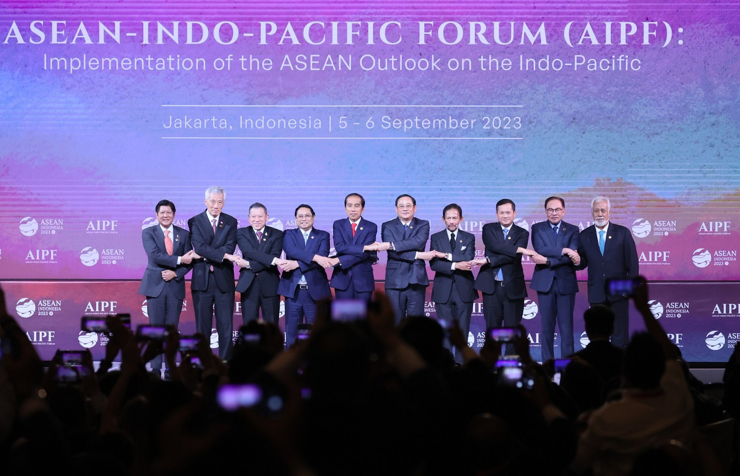 Thủ tướng Chính phủ Phạm Minh Chính sẽ cùng Lãnh đạo các nước ASEAN và đối tác tham dự phiên khai mạc Diễn đàn ASEAN-Ấn Độ Dương-Thái Bình Dương . Ảnh: VGP.