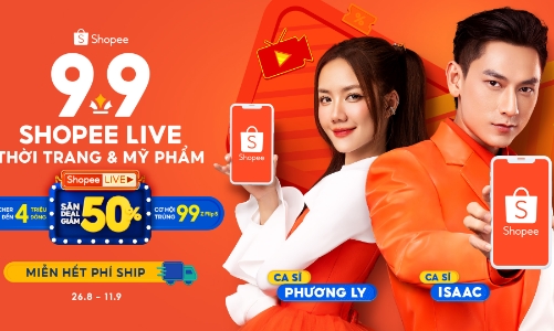 Shopee 9/9 siêu sale, mở màn mùa lễ hội mua sắm sôi động cuối năm