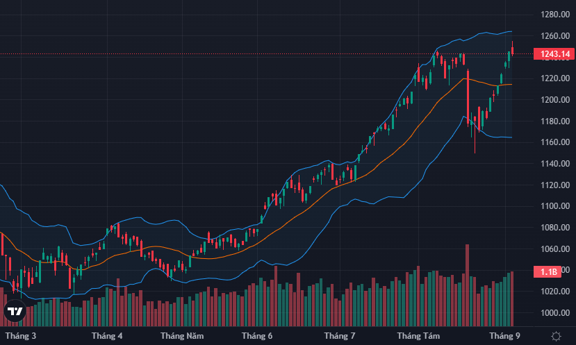 VN-Index ngắt mạch tăng đúng đỉnh cao cũ.