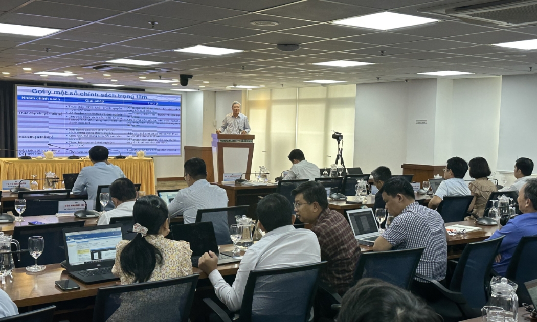 Hội thảo Thúc đẩy kinh tế số TP.HCM phát triển bền vững diễn ra sáng 7/9 tại Trung tâm Báo chí TP.HCM.