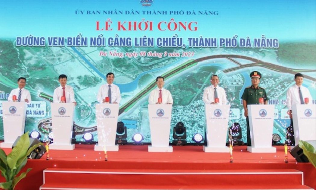 Nghi lễ khởi công đường ven biển nối cảng Liên Chiểu. 