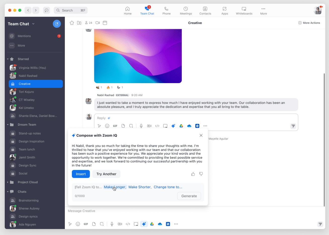 AI được đưa vào Zoom Chat  