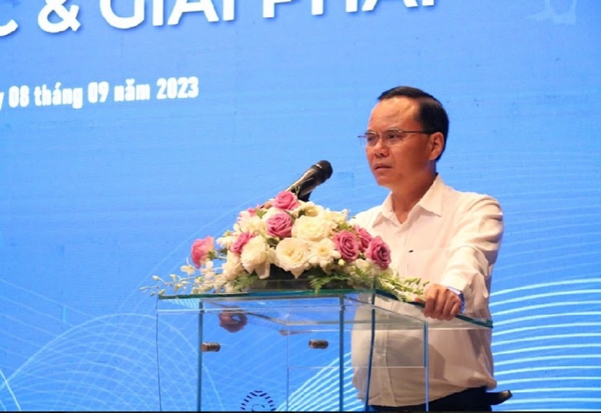 &Ocirc;ng Phạm Kim Đăng - Ph&oacute; Cục trưởng Cục Chăn nu&ocirc;i ph&aacute;t biểu tại hội thảo.