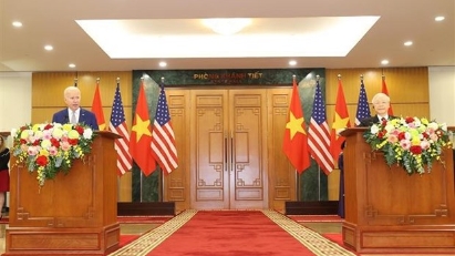 Vietnam and the US  establish comprehensive strategic partnership for peace, cooperation and sustainable development