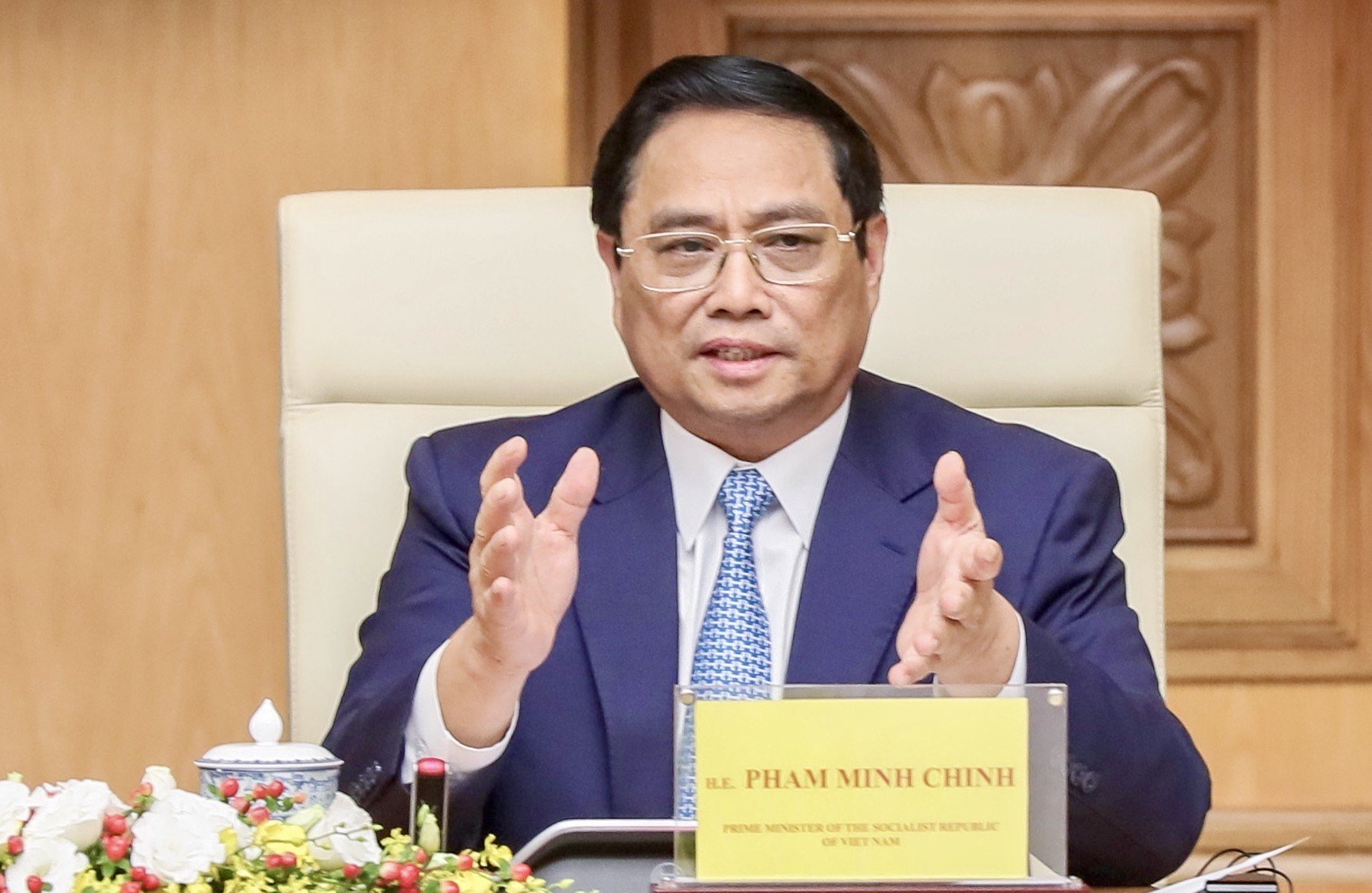 Thủ tướng Phạm Minh Chính nhấn mạnh Quan hệ Đối tác chiến lược toàn diện Việt Nam - Hoa Kỳ thể hiện tư duy mới, tầm nhìn mới, động lực mới; tạo nên sức mạnh mới, giá trị mới.