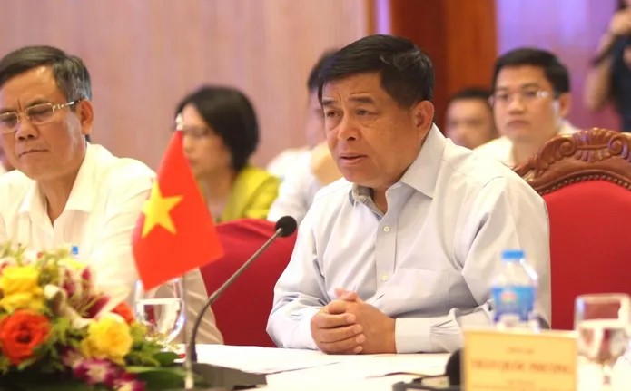 Bộ trưởng Bộ Kế hoạch và Đầu tư Nguyễn Chí Dũng phát biểu tại Hội nghị