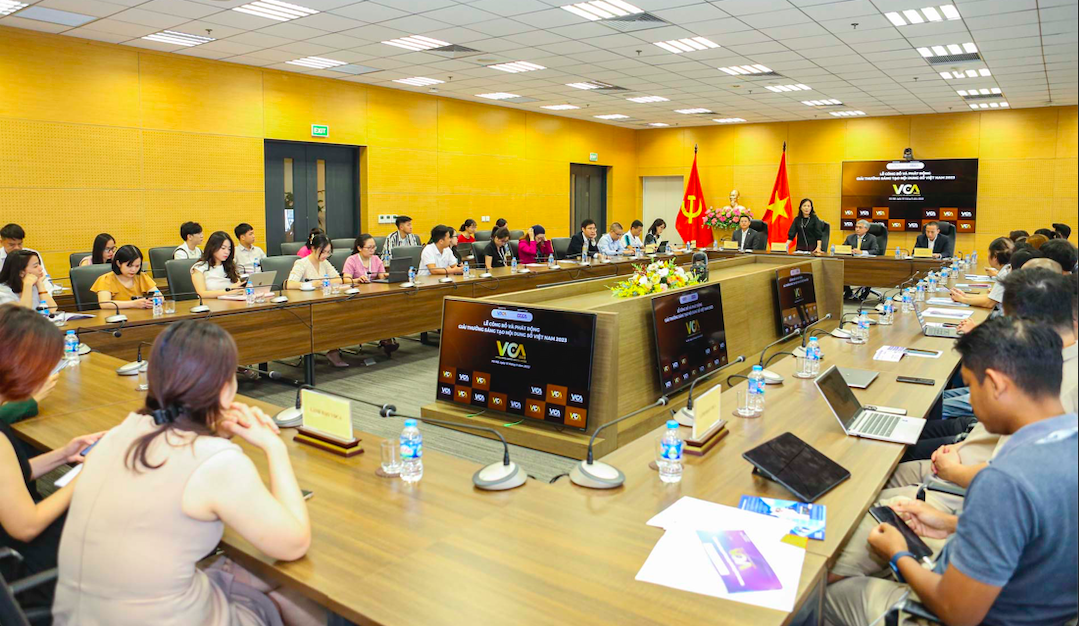 Họp báo công bố giải thưởng Sáng tạo Nội dung số Việt Nam (VCA 2023 ngày 12/9 tại Hà Nội.