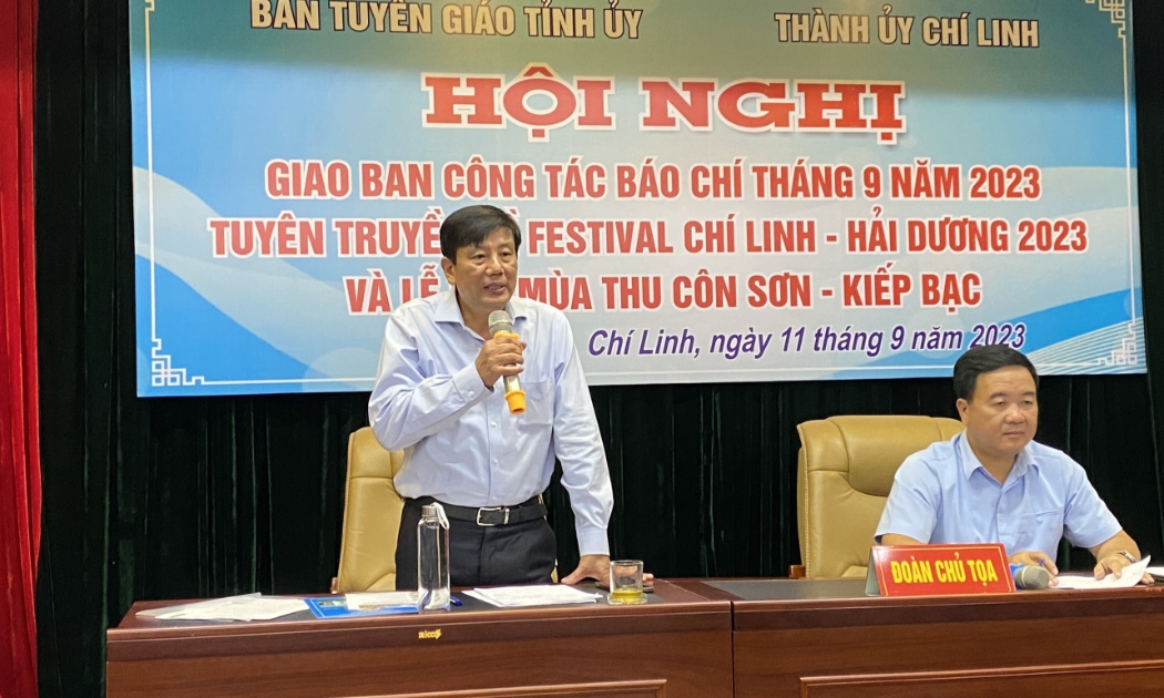 Ban tổ chức thông tin về các hoạt động tại Festival Chí Linh - Hải Dương 2023. 