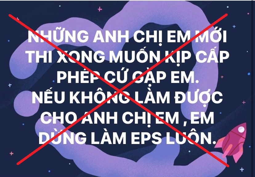 Thông tin không chính xác được đăng tải trên mạng xã hội. Nguồn - Trung tâm Lao động ngoài nước.