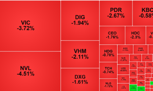 Cổ phiếu bất động sản lao dốc, trụ co kéo không đỡ nổi VN-Index