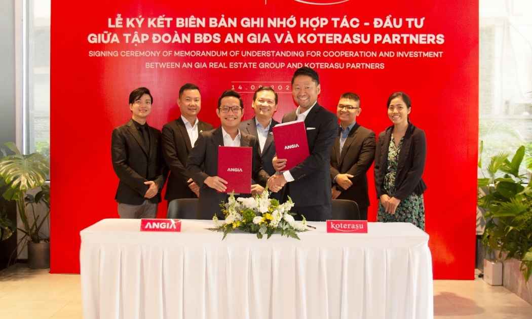 Lễ ký kết biên bản ghi nhớ hợp tác - đầu tư giữa tập đoàn BDS An Gia và Koterasu.